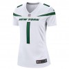 Damen New York Jets Trikot Zach Wilson 1 Nike Weiß 2021 NFL Draft